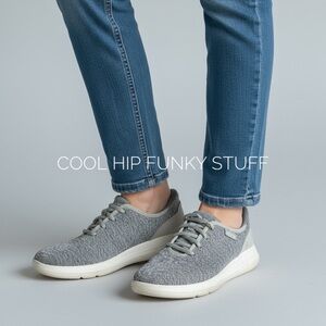KIZIK “Madrid” Eco Knit Sneakers Heather Gray Size